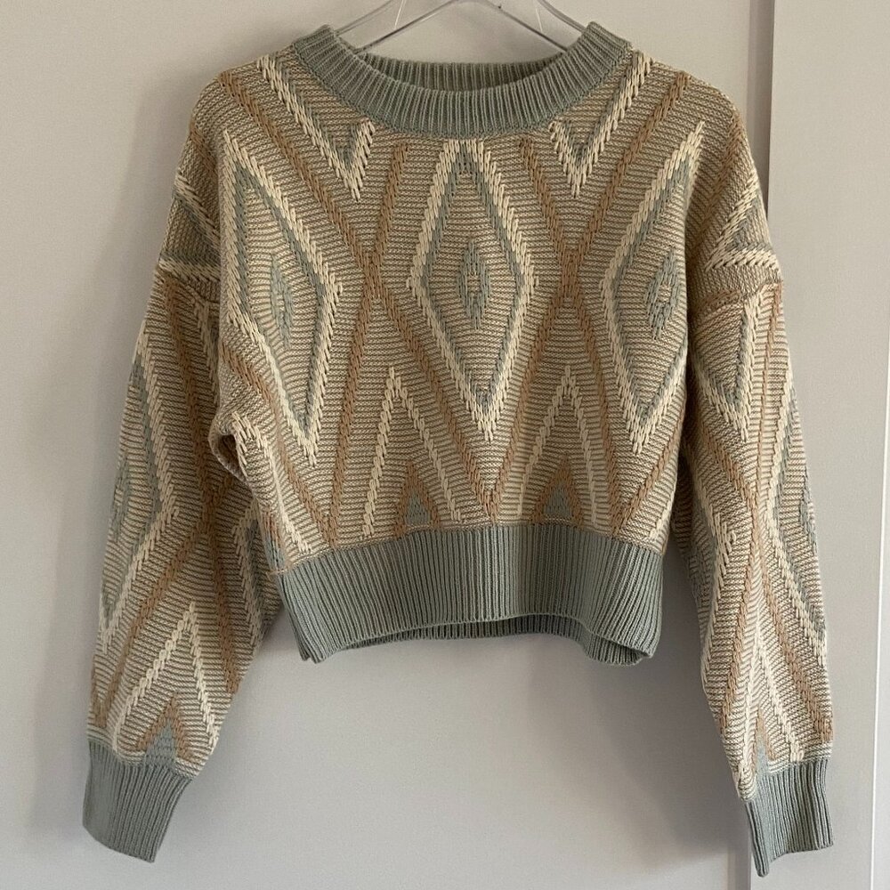 NWT Sage cropped sweater